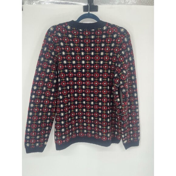 Uniqlo Ines de la Fressange Women's Jacquard Wool Alpaca Double Knit Cardigan XL - Picture 4 of 4